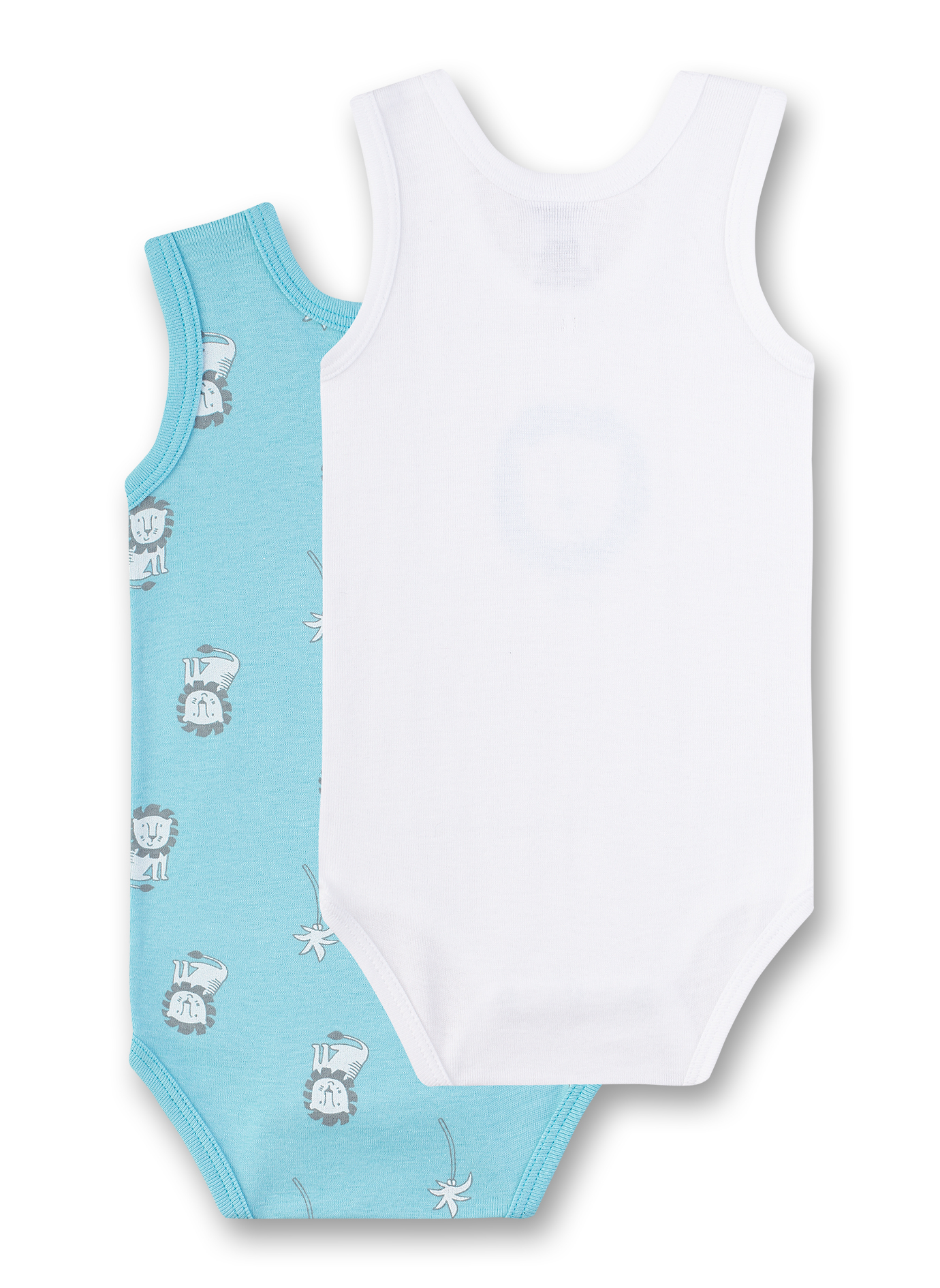 Body ohne Arm (Doppelpack) Hellblau und Weiß Lion