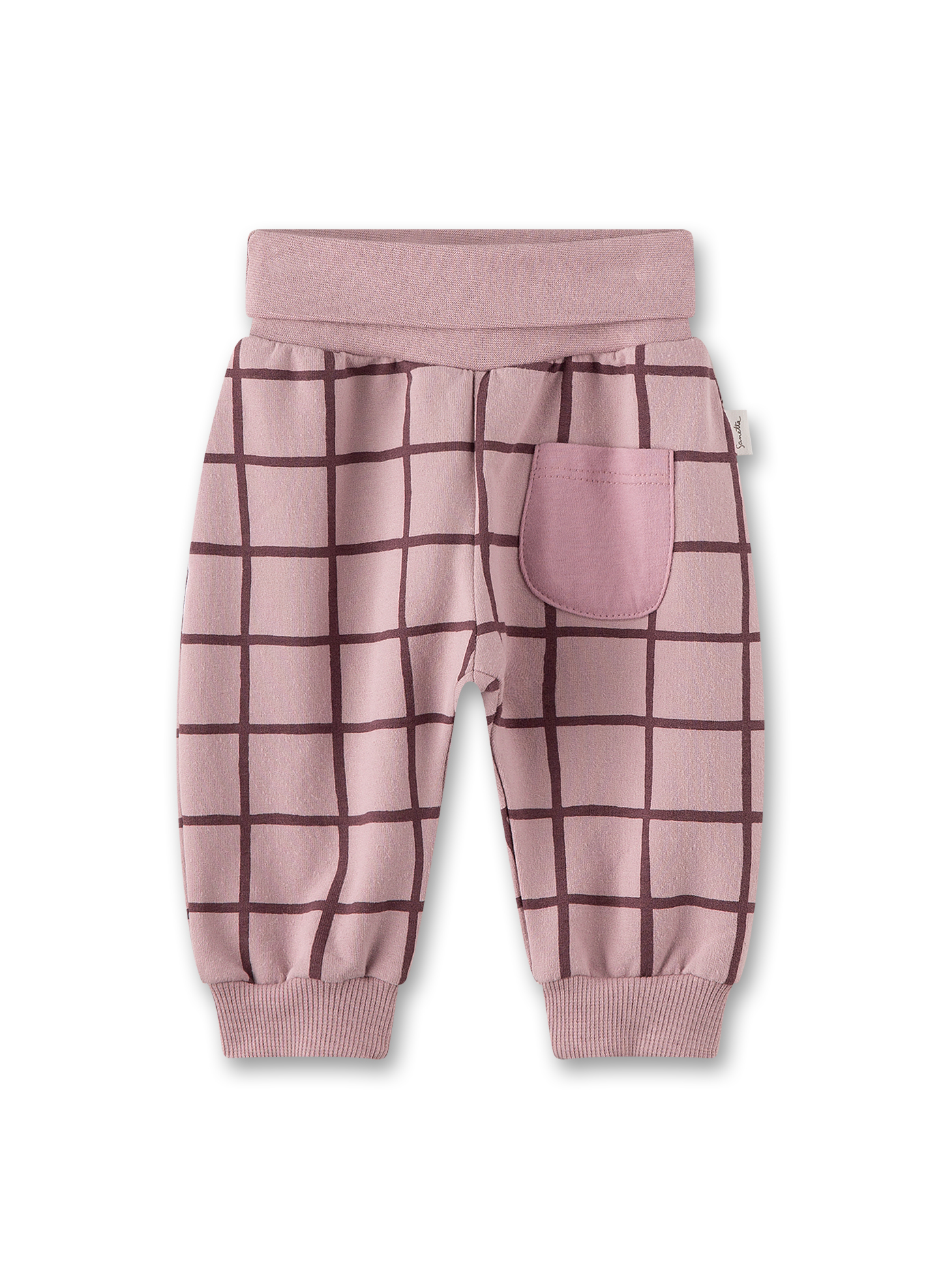 Mädchen-Sweathose Rosa karriert