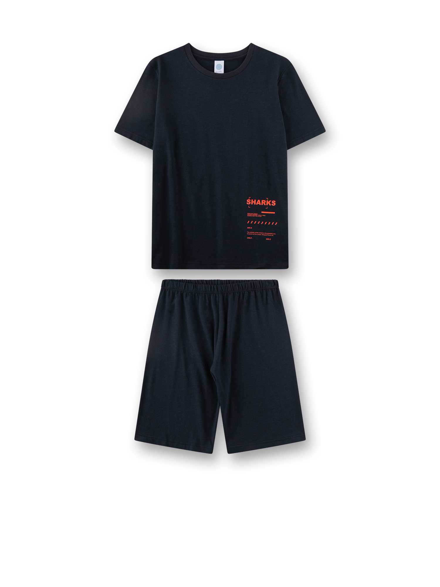 Jungen-Schlafanzug kurz blau 