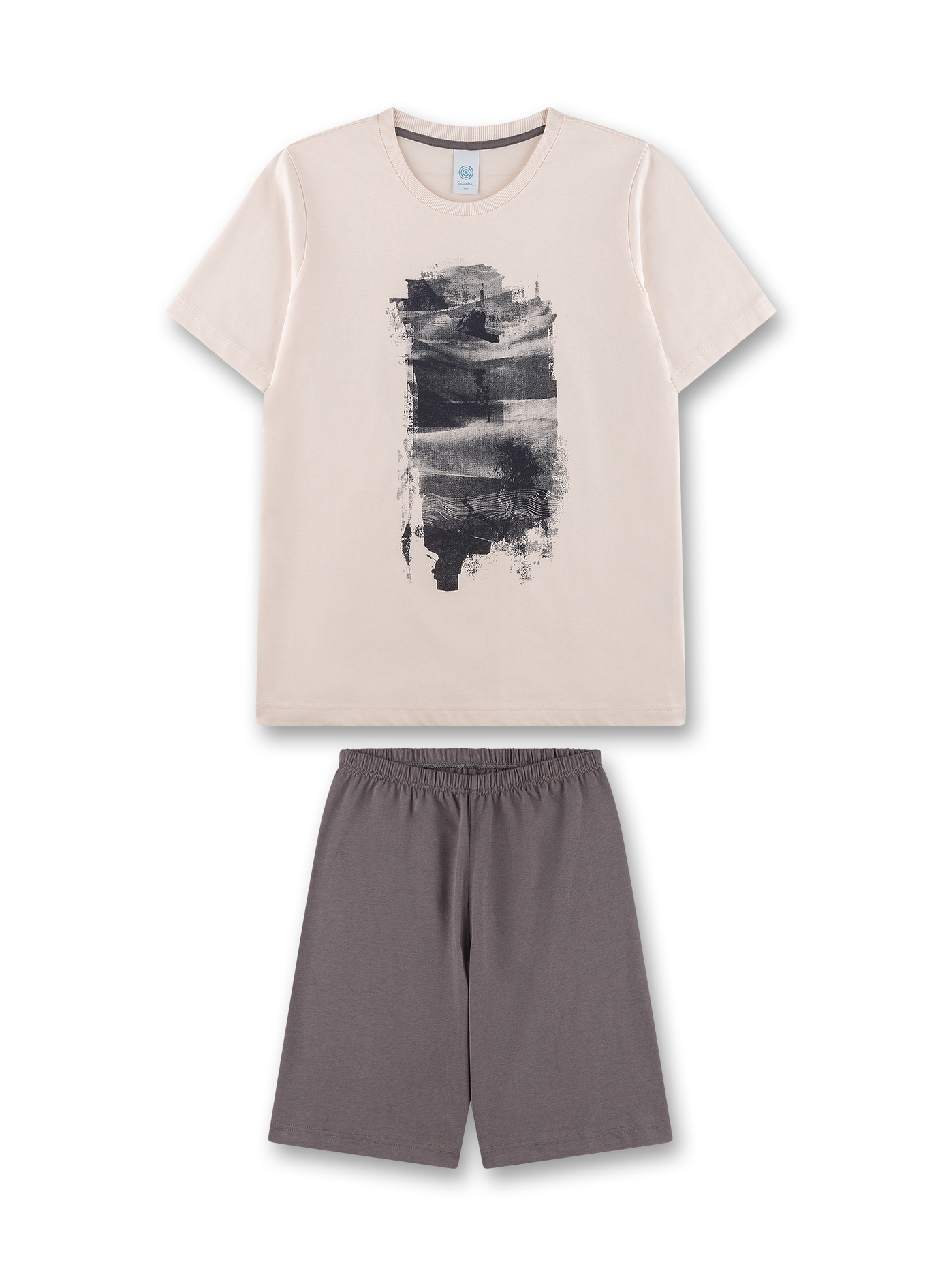 Jungen-Schlafanzug kurz beige