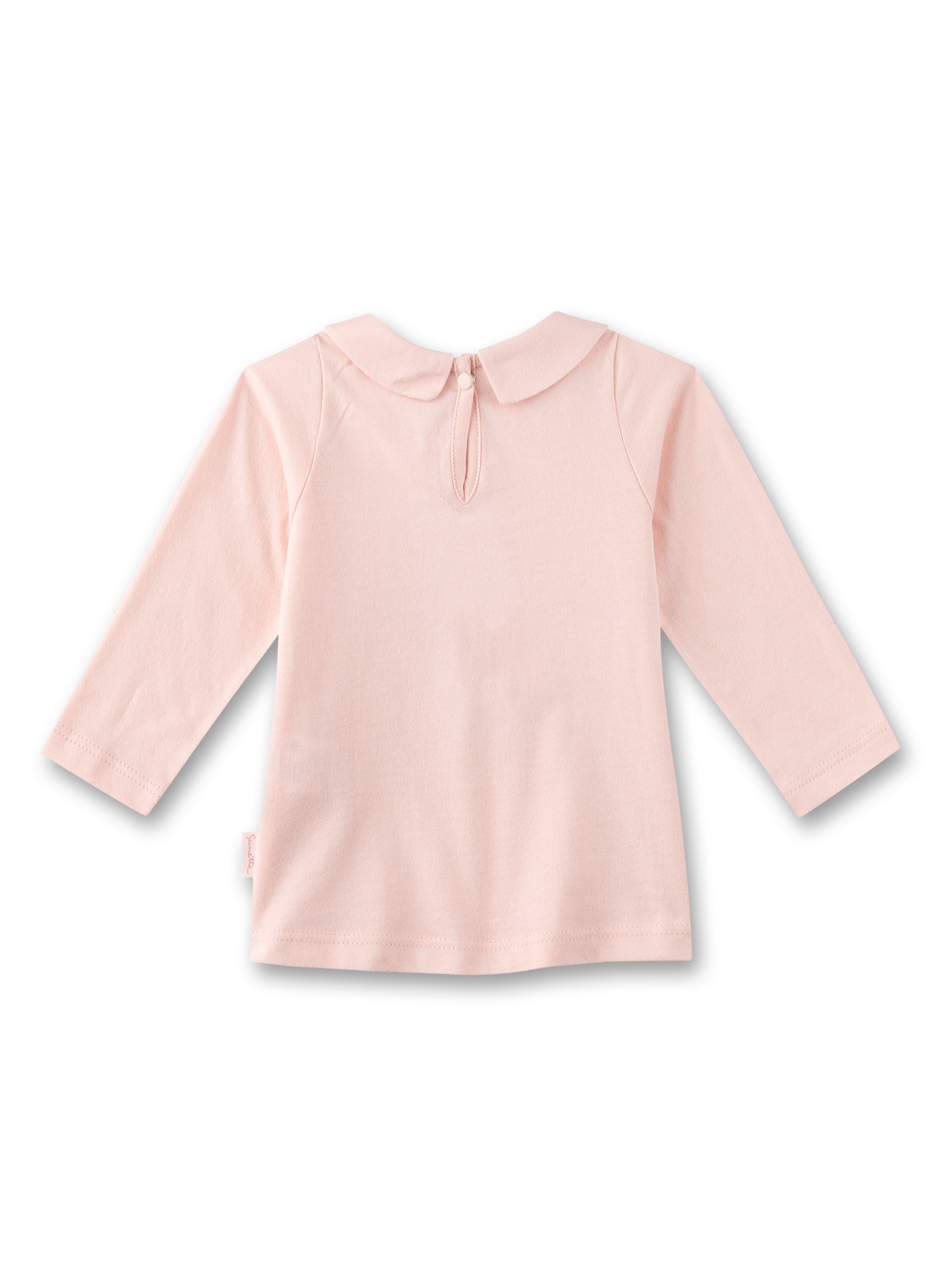 Mädchen-Langarmshirt Rosa mit Bubi-Kragen