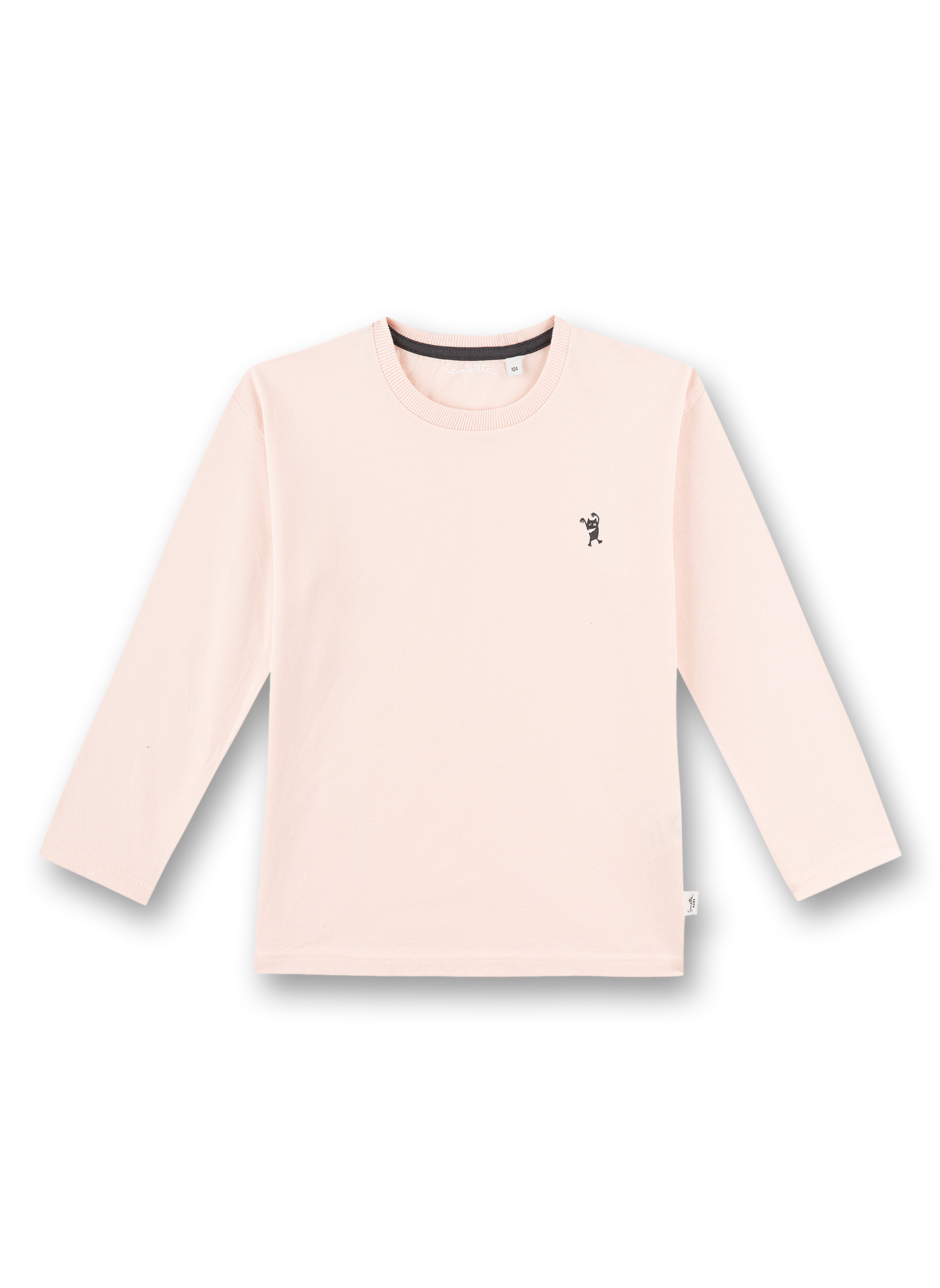 Mädchen-Shirt langarm Rosa