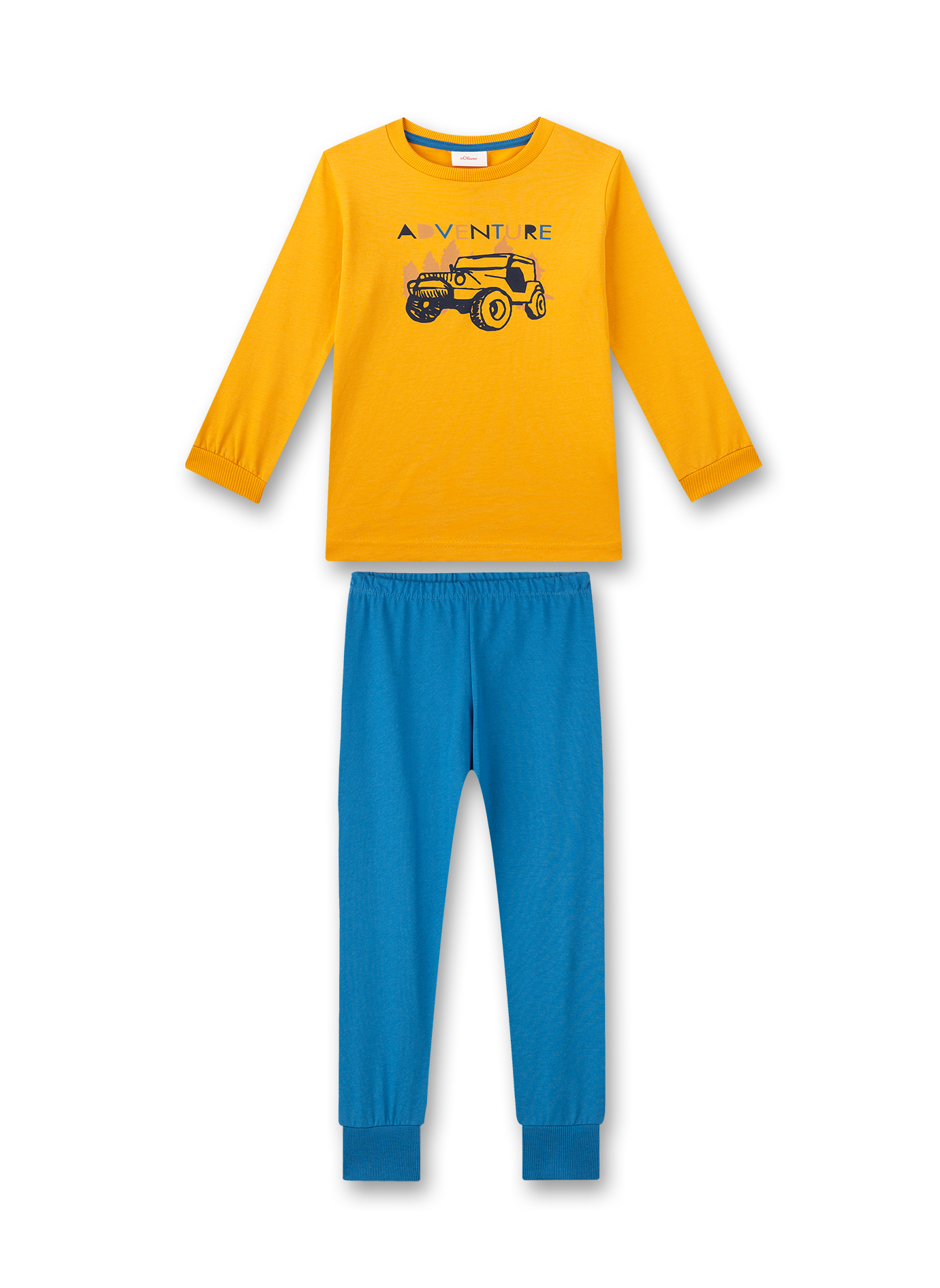 Jungen-Schlafanzug Gelb