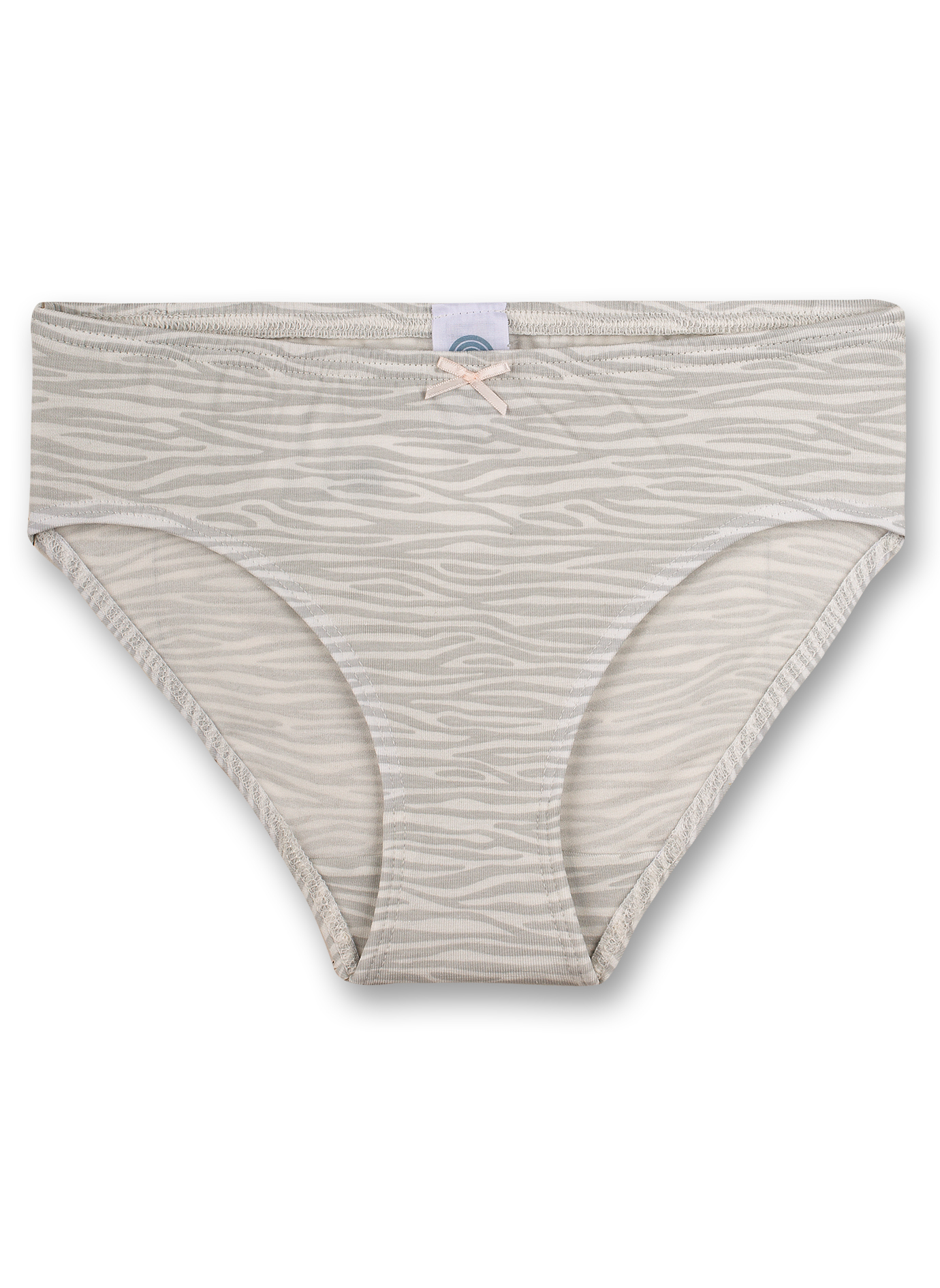 Mädchen-Rioslip Grau Zebra-Allover Mystic Moment