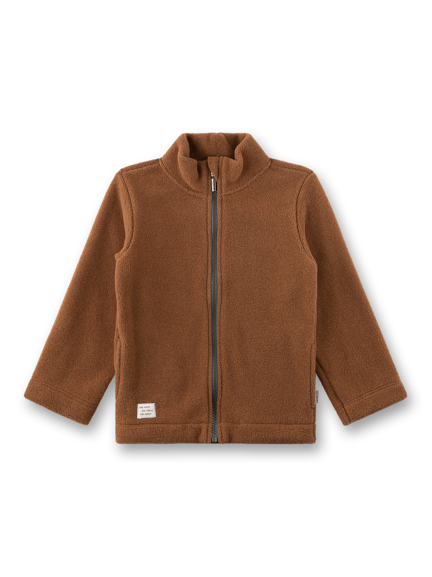 Jungen-Fleecejacke braun