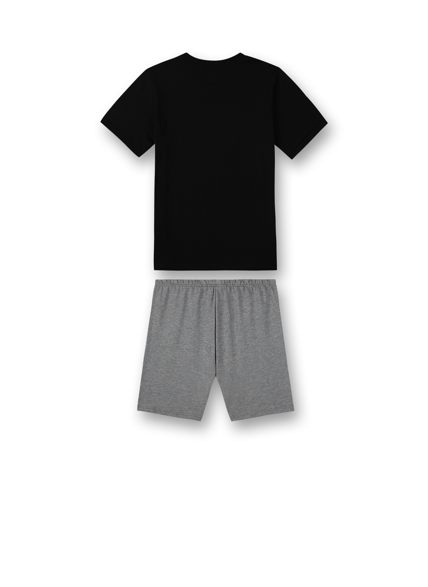 Jungen-Schlafanzug kurz Schwarz