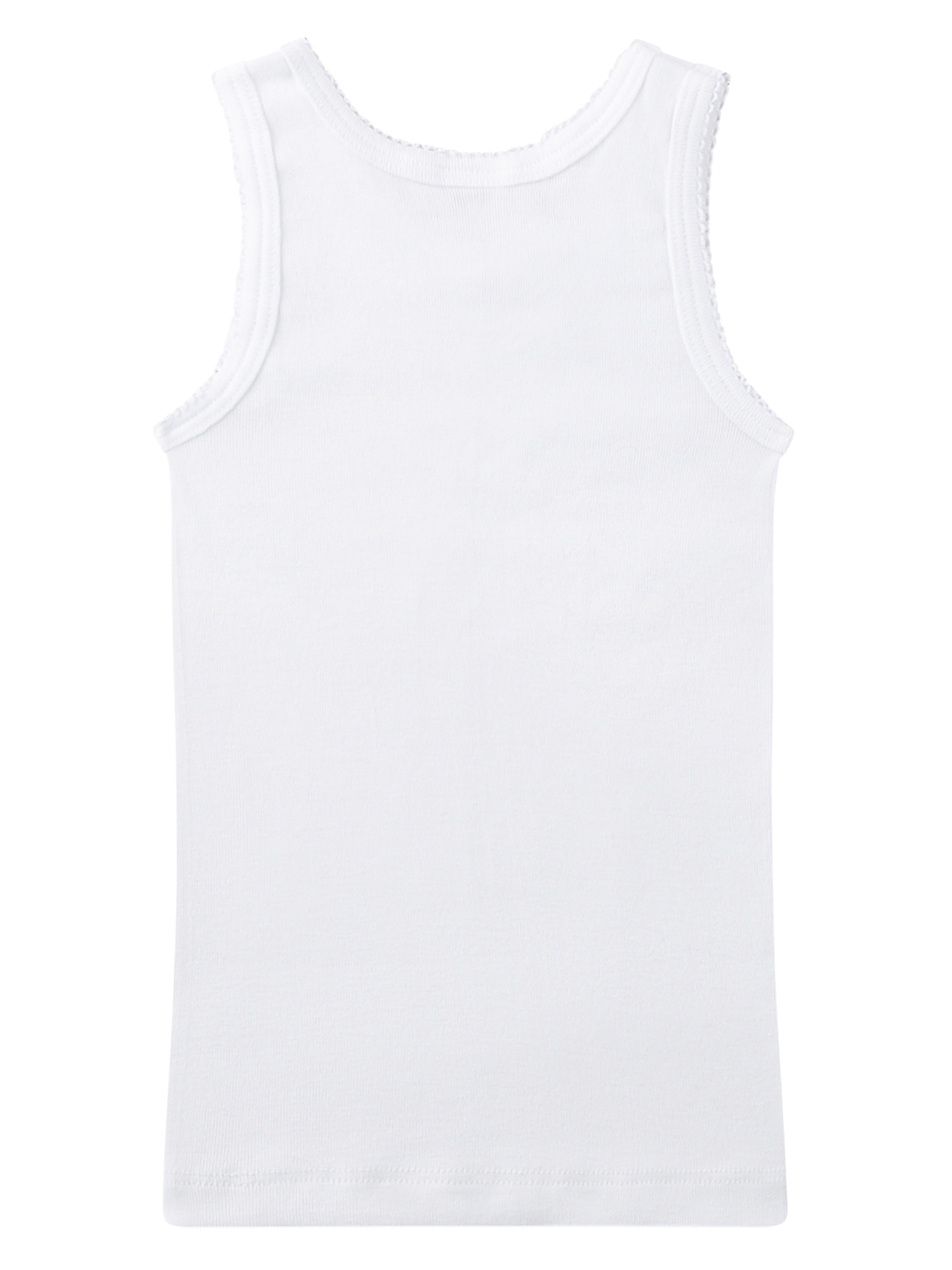 Tanktop, Unterhemd, Weiß, Sommerkleid, Material: Baumwolle