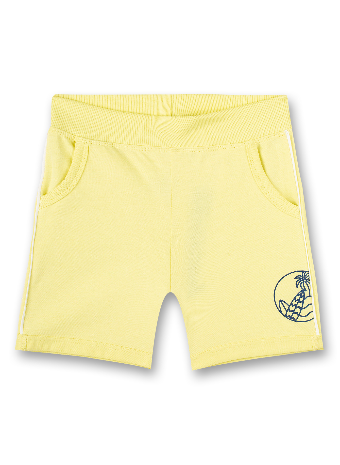 Jungen-Sweatshorts Gelb Surf Trip