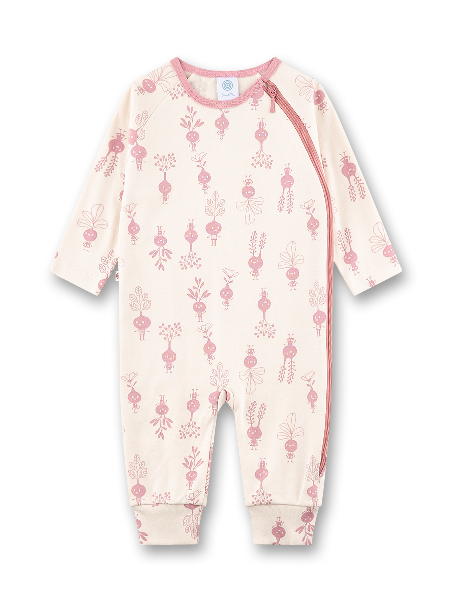 Mädchen-Overall beige Rüben