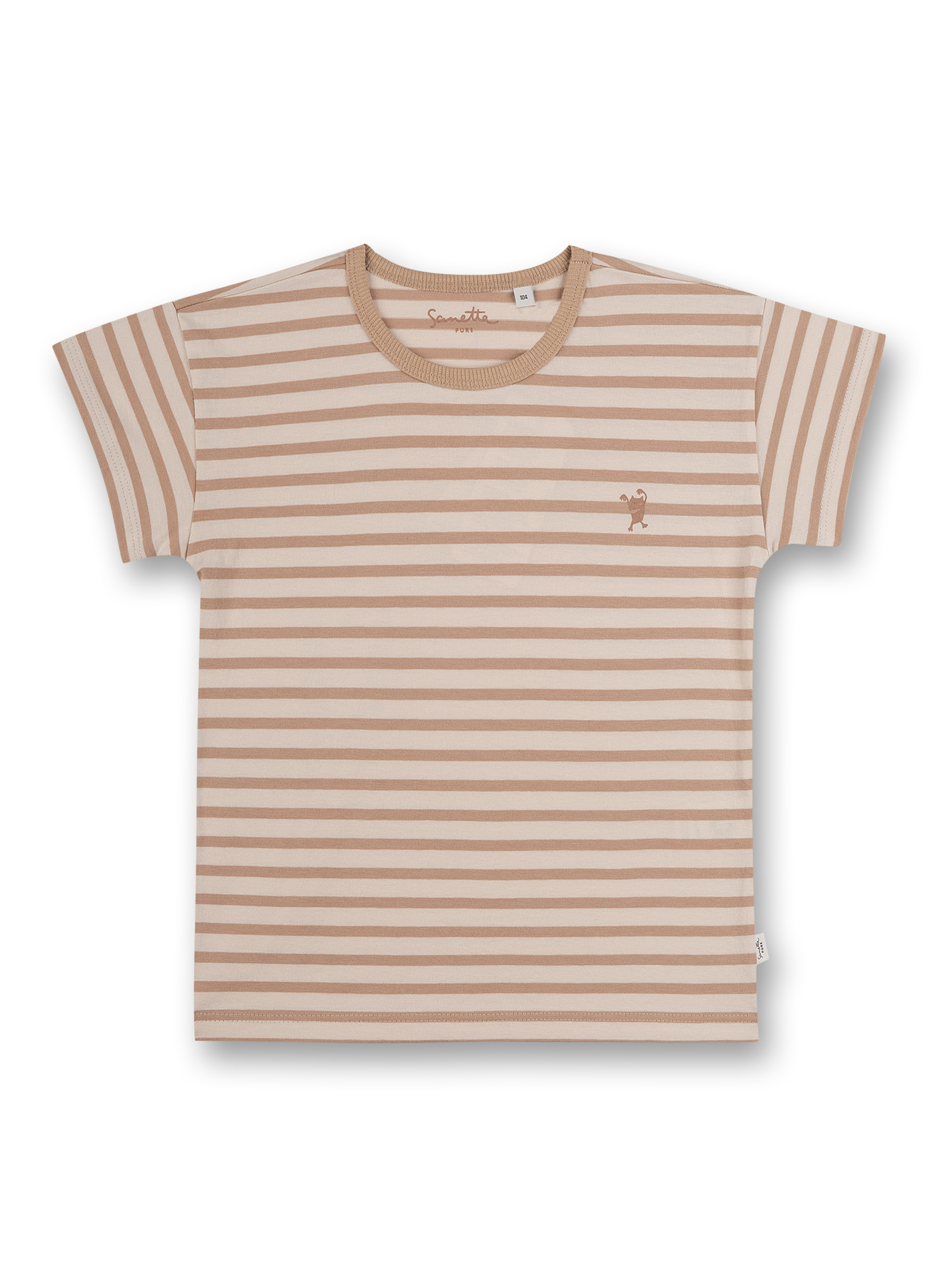 Unisex T-Shirt Beige Ringel