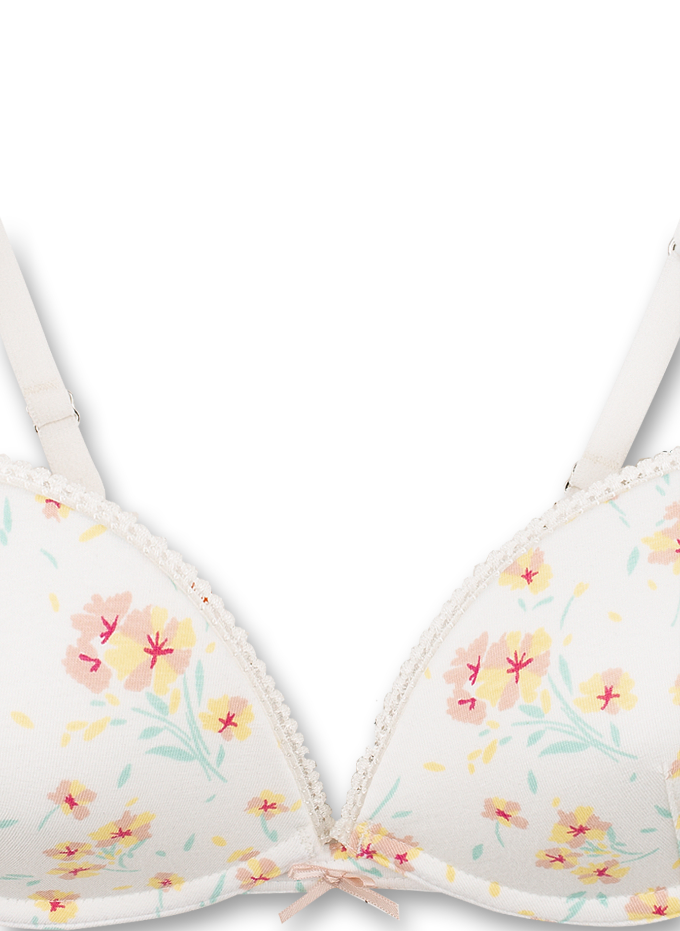 Mädchen-Soft Cup Bra Off-White Japanese Summer