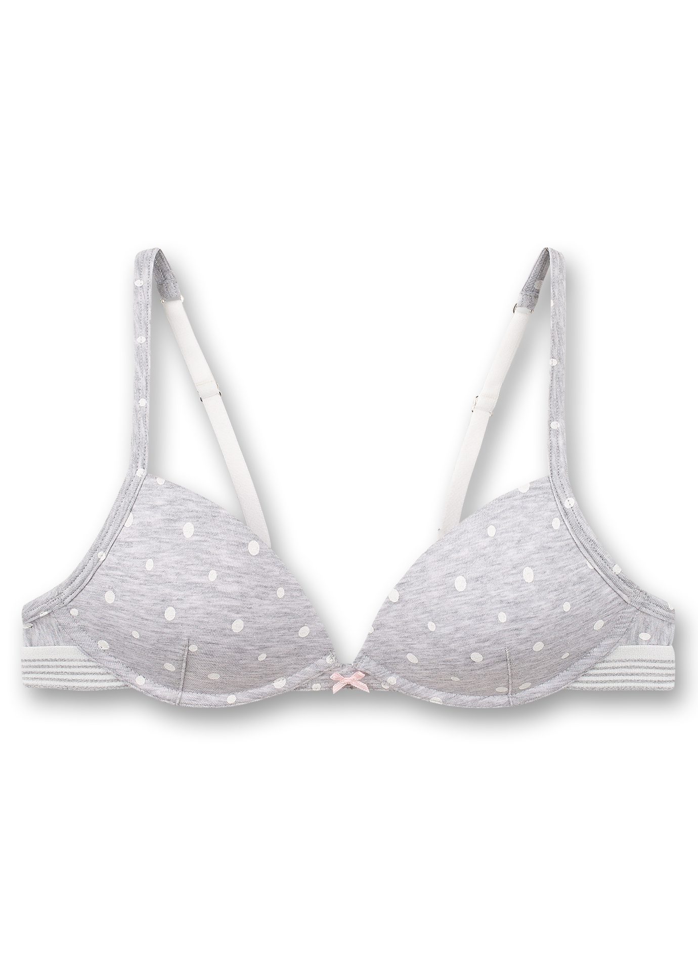 Mädchen-Soft Cup Bra Graumelange Dots