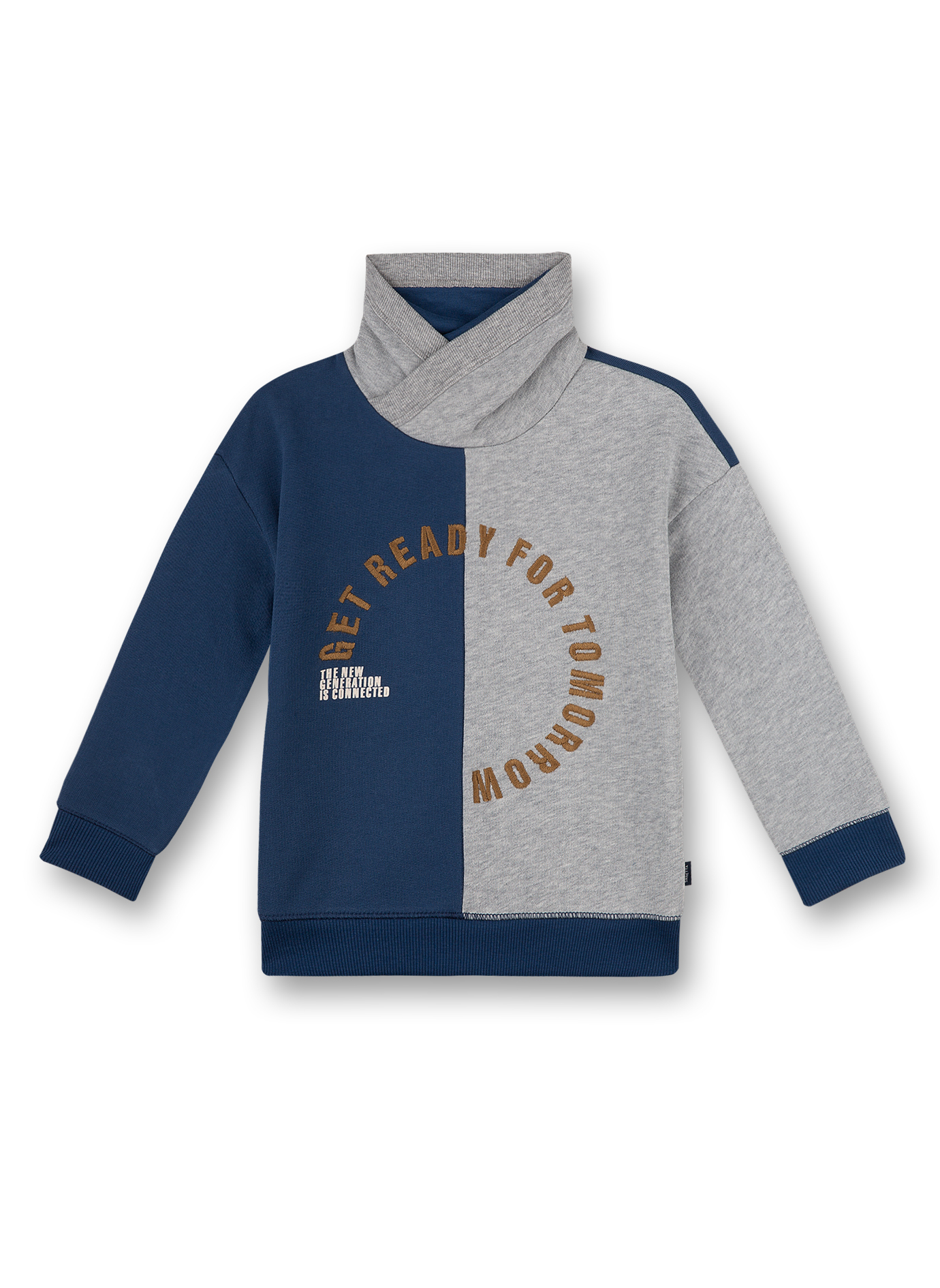 Jungen-Sweatshirt Graumelange Ice Hockey