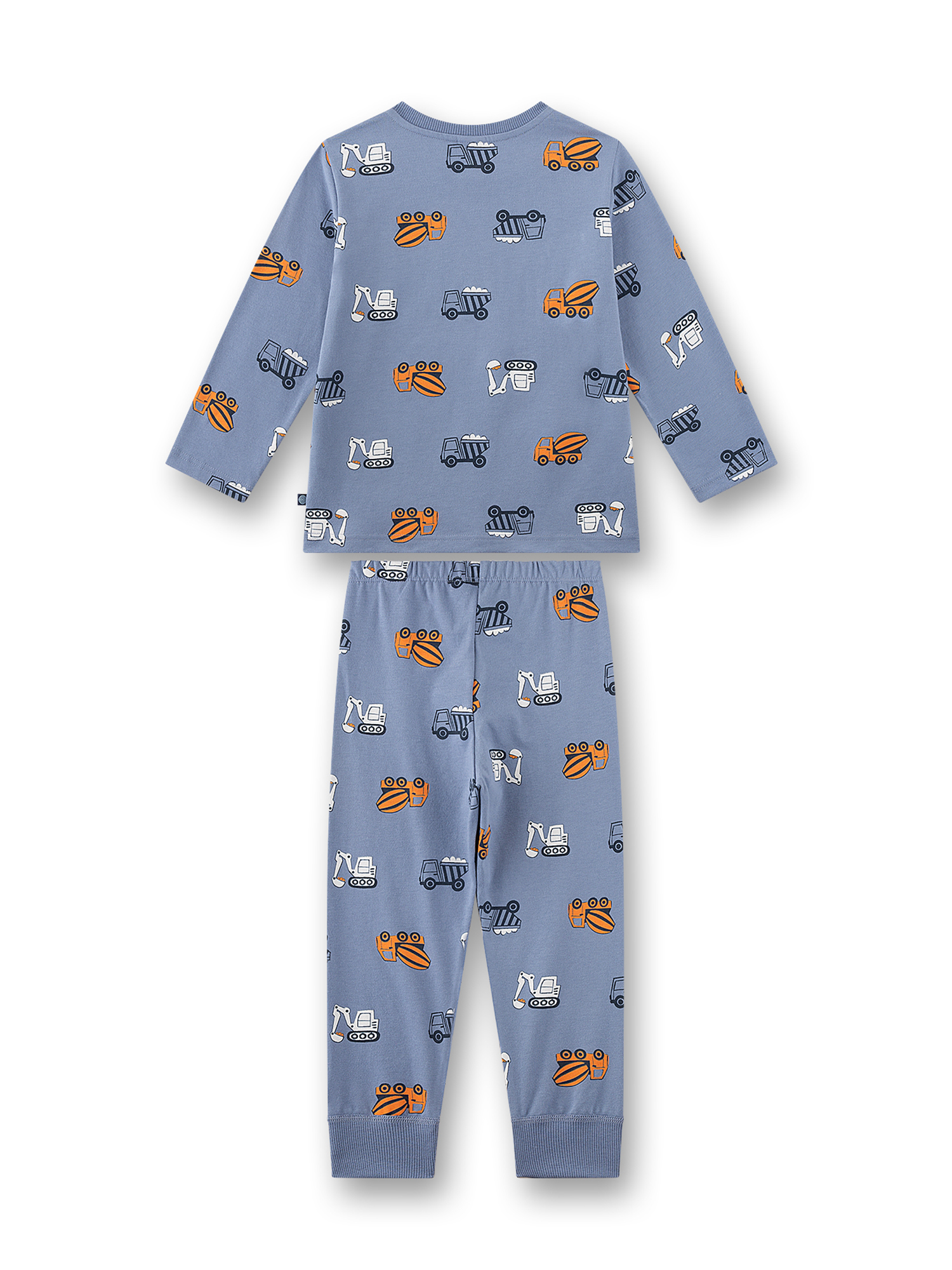 Pijama, Langarm, Hose, Blaue Farbe, Maschinen Muster
