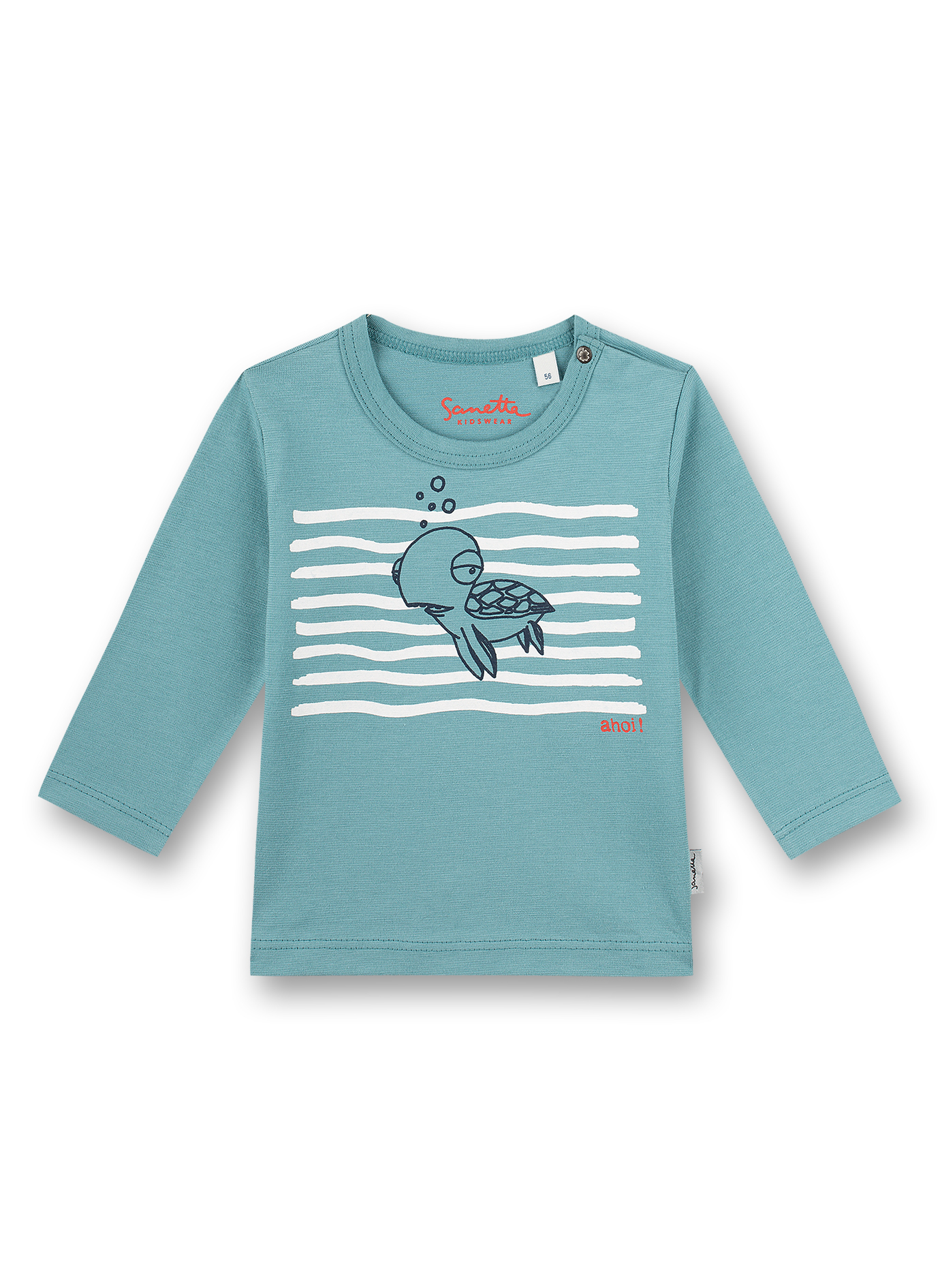 Jungen-Shirt langarm Grün Ocean Friends