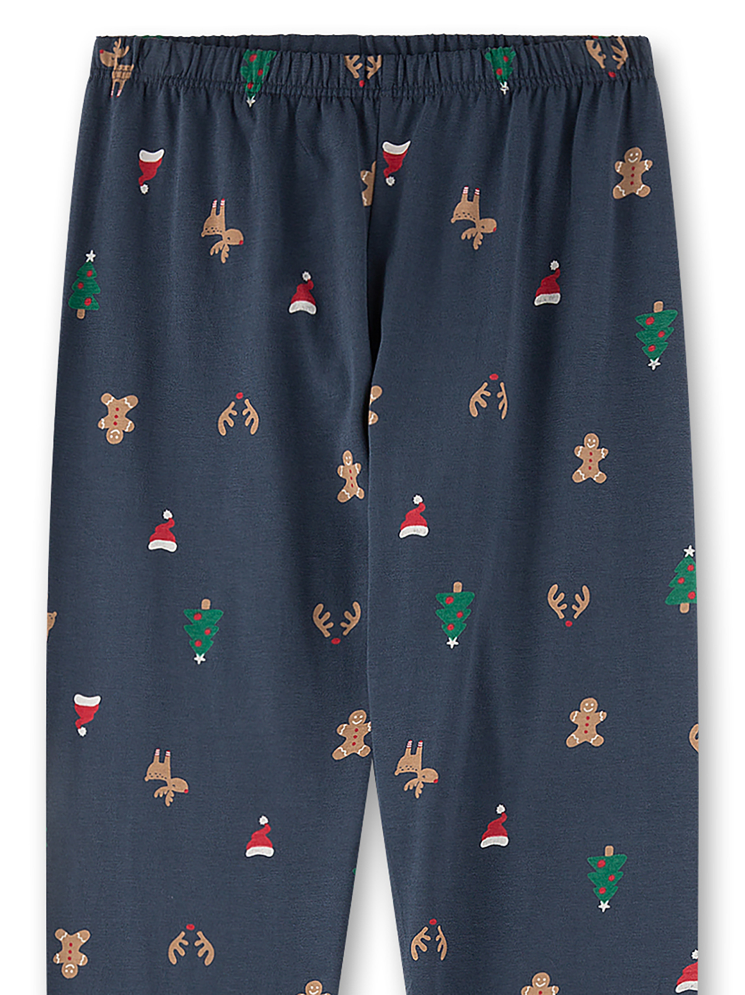 Schlafhose, dunkelblau, Weihnachtsmuster, Elastikbund