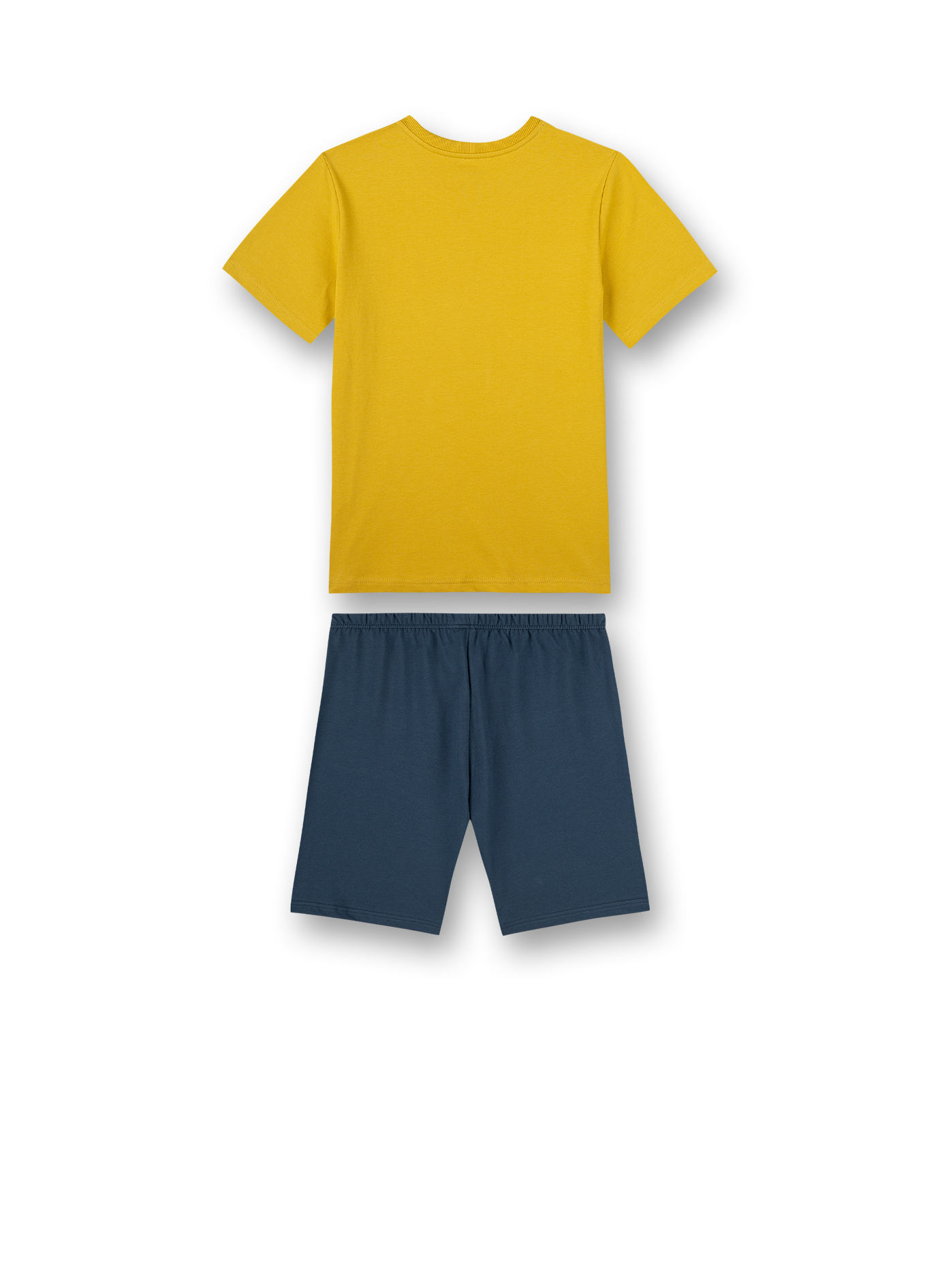 Jungen-Schlafanzug kurz Gelb Biker Lifestyle