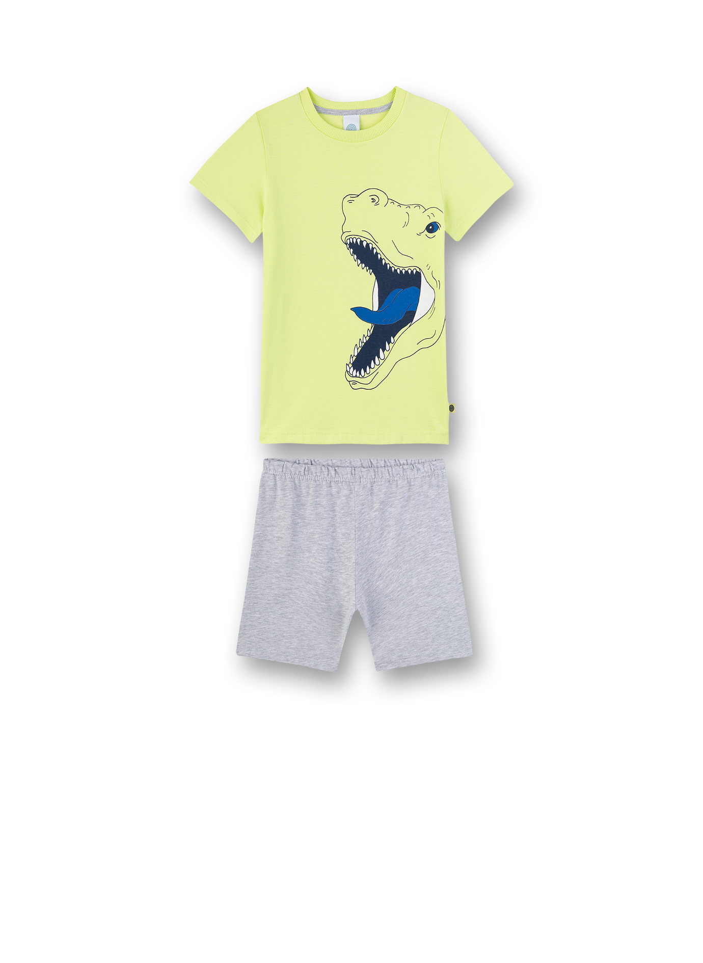 Jungen-Schlafanzug Lime-Gelb Dino