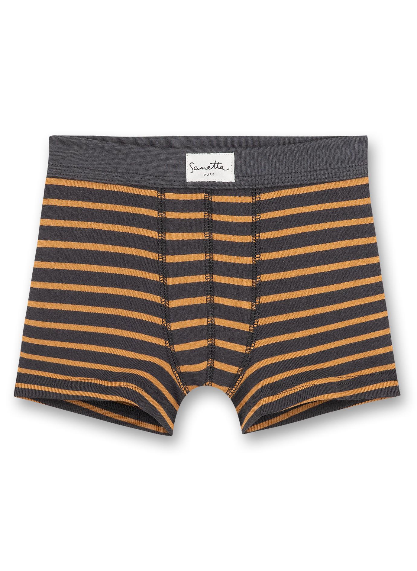 Jungen-Shorts Braun Ringel