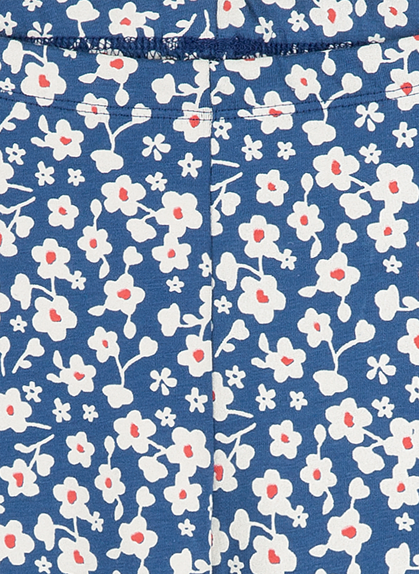 Mädchen-Leggings Blau Blumen-Allover Strawberry
