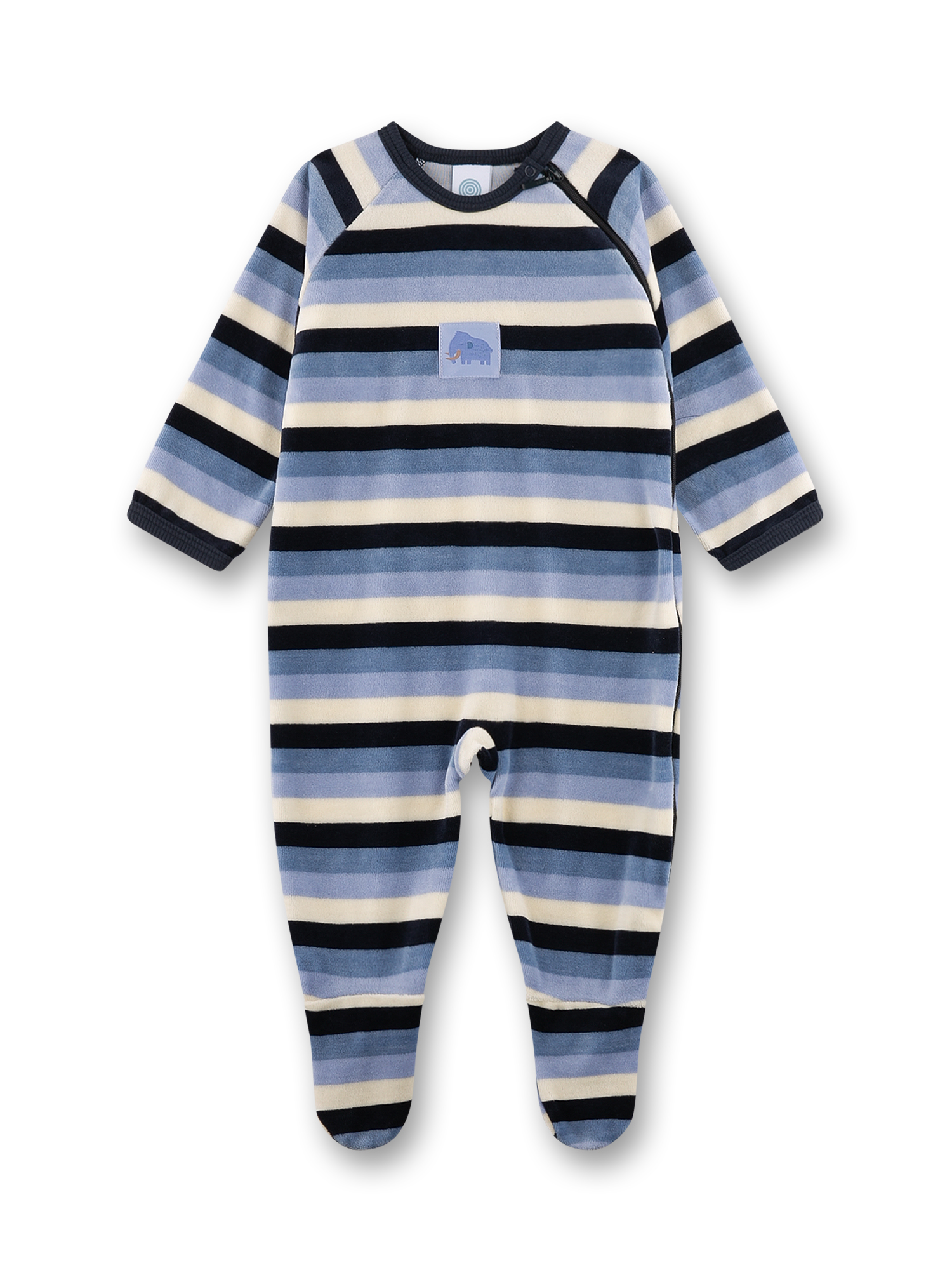 Jungen-Overall blau geringelt aus Nicki
