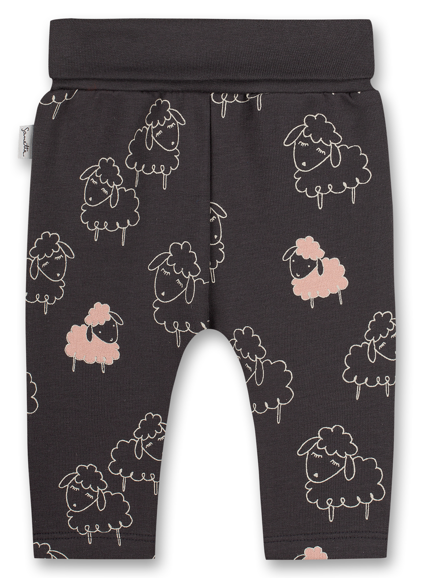 Mädchen-Sweathose Anthrazit Cheeky Lamb