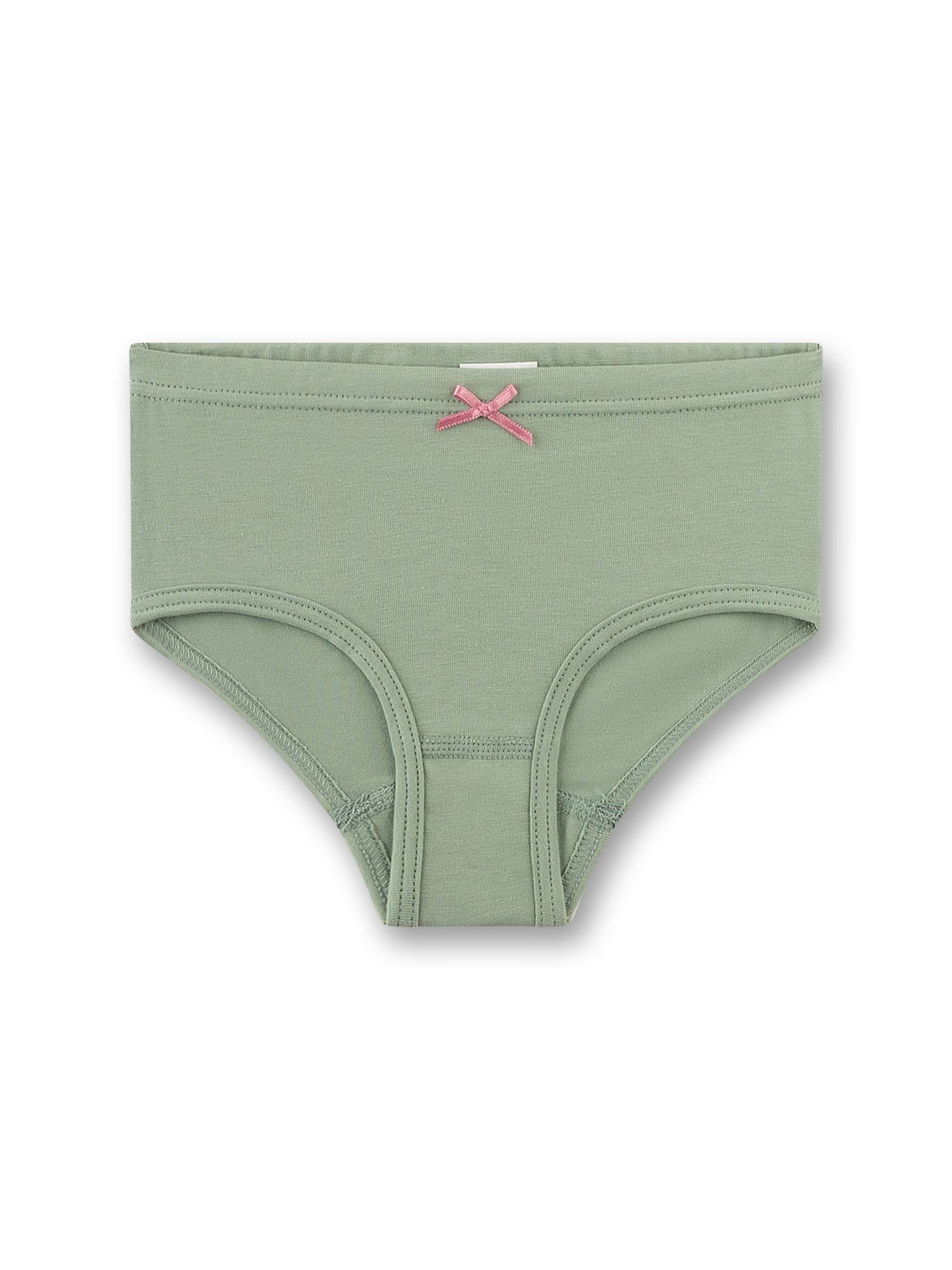 Bikini-Slip, Unterwäsche, Mintgrün, Rosa Zierknoten, Höschen