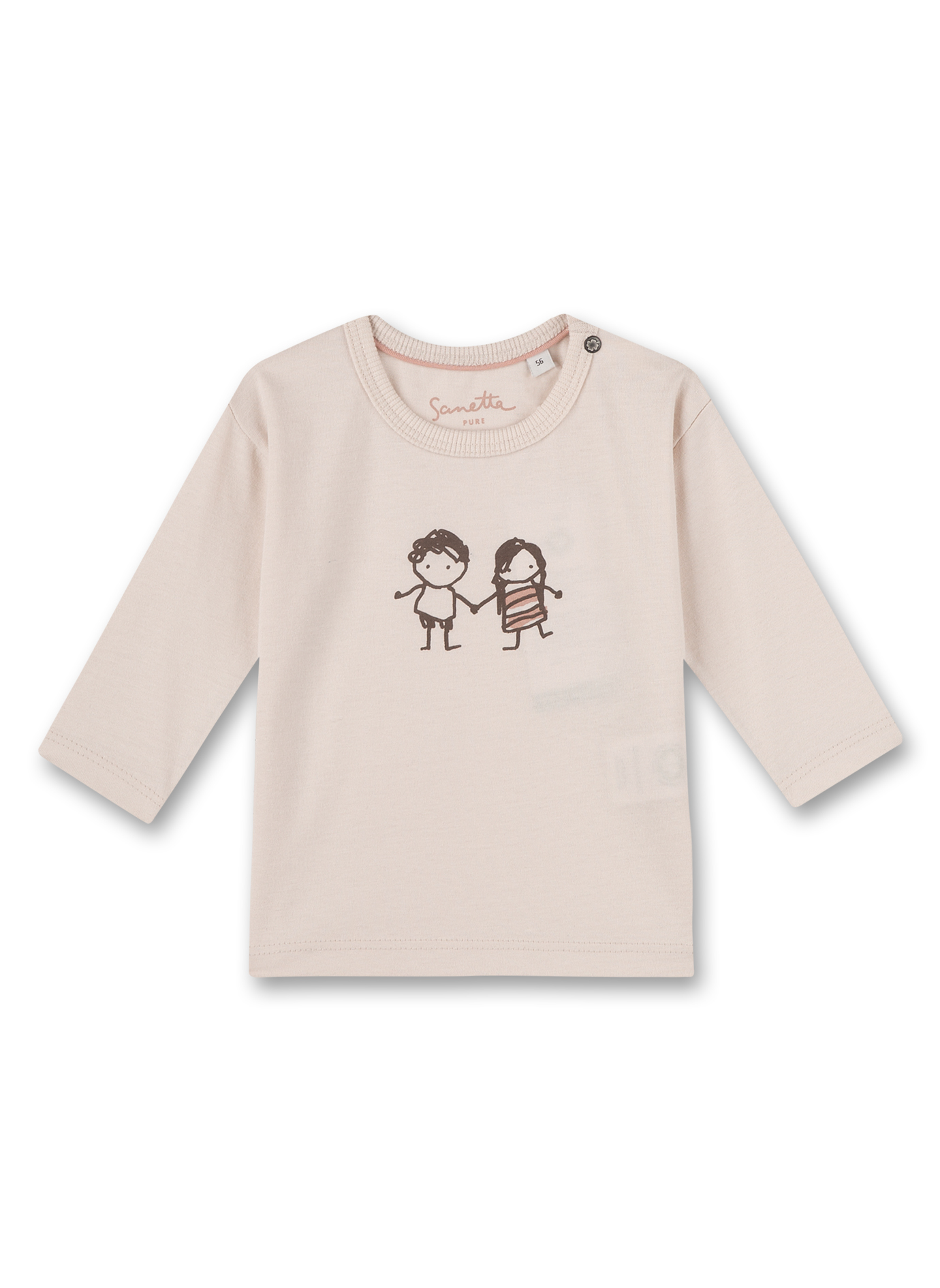 Unisex-Shirt langarm Off-White