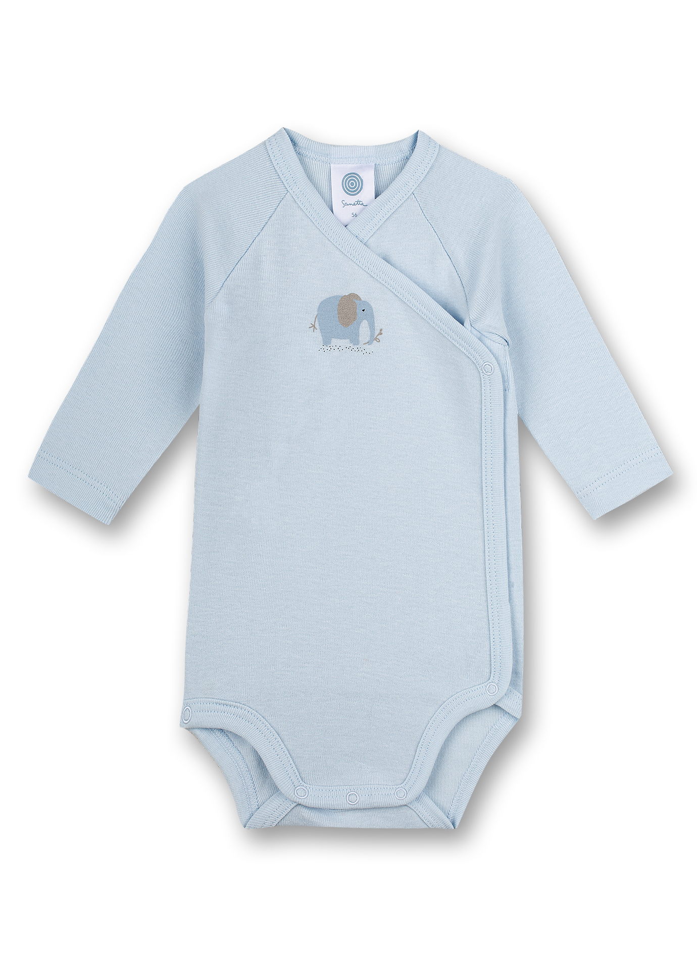 Wickelbody langarm Hellblau