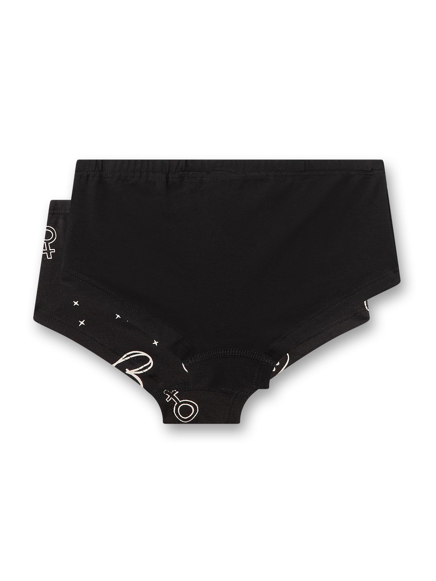 Höschen, Baby, Schwarz, Druck, Muster, baby shorts, schwarze shorts, Unterwäsche-Set, kurze Hose mit Muster, Dehnbare Stoffe