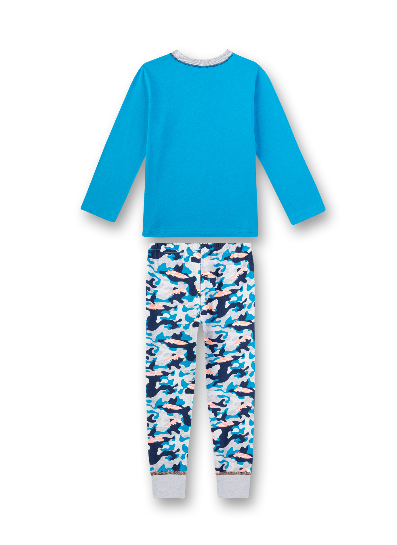 Jungen-Schlafanzug lang Blau Speedboat