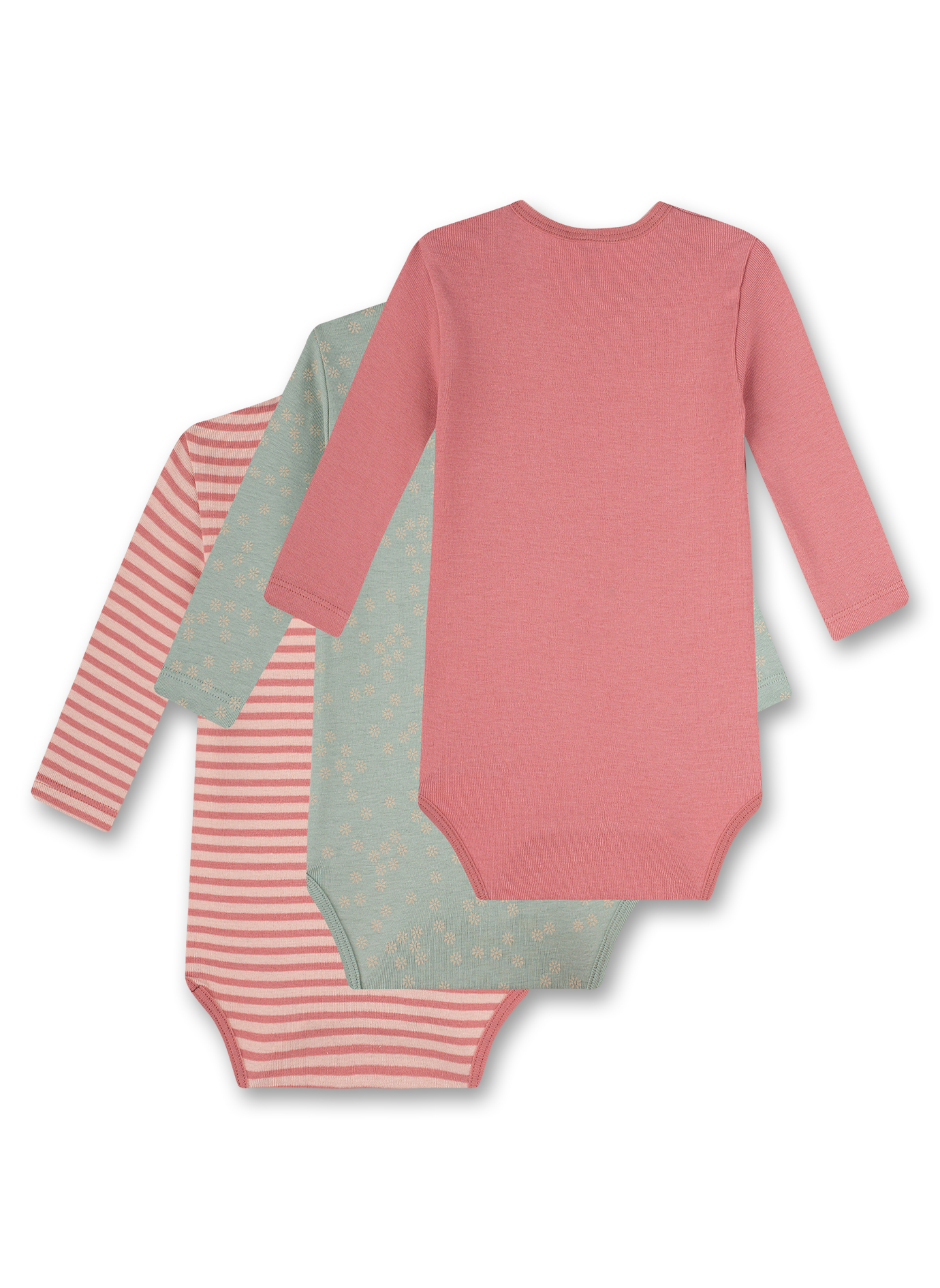 Body (Dreierpack) Rosa und Grün