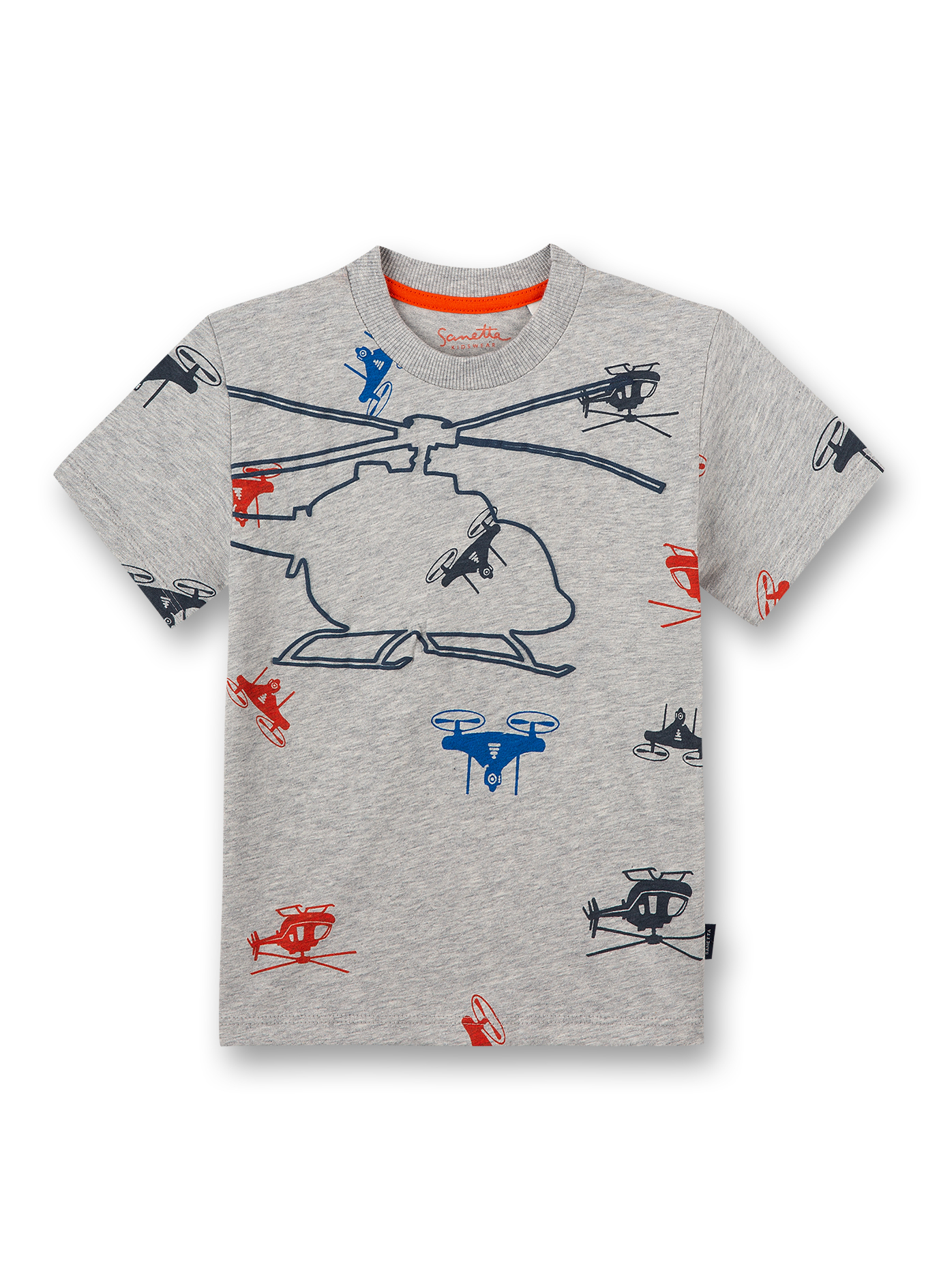 Jungen T-Shirt Graumelange Allover Air Space