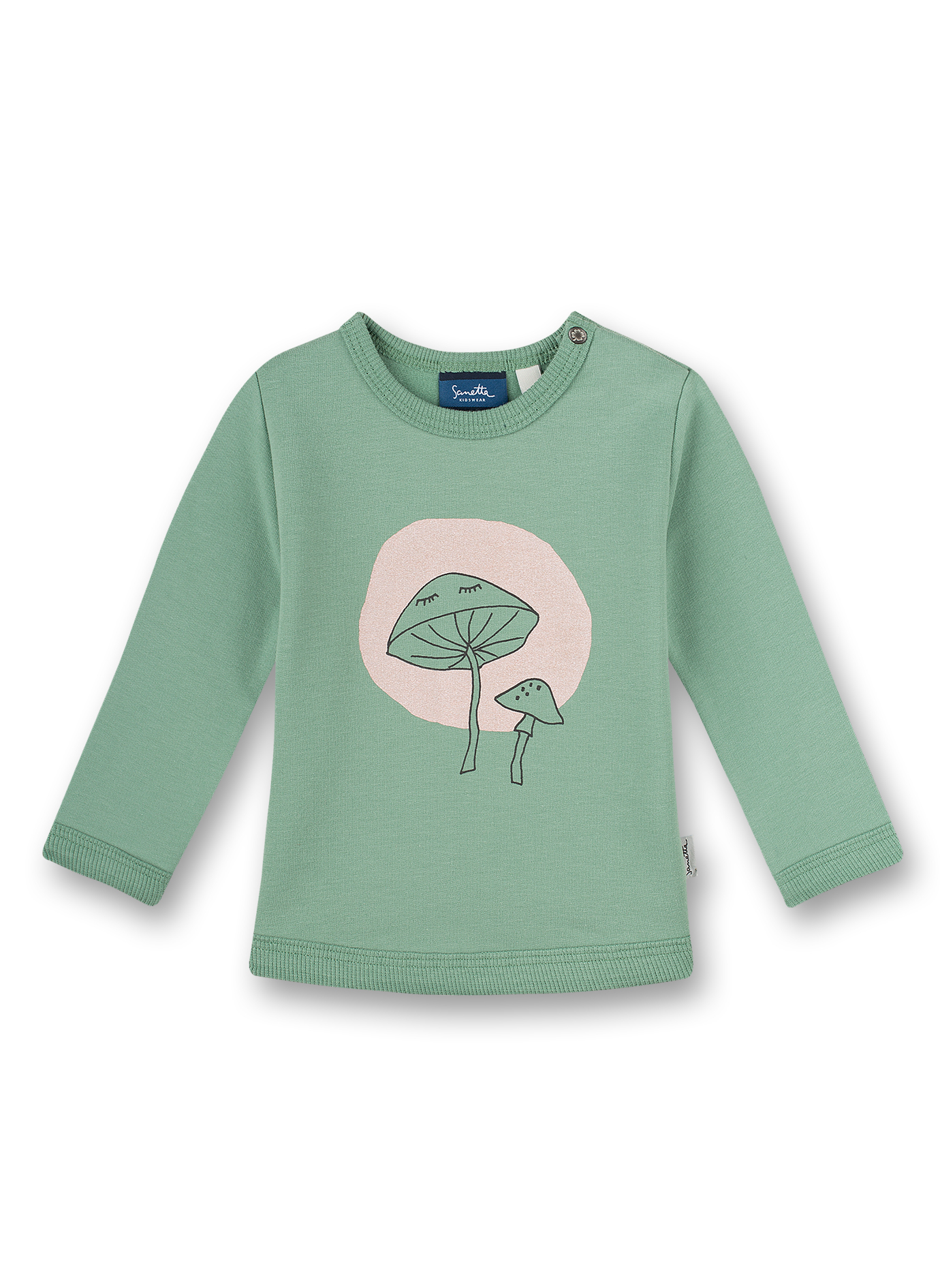Mädchen-Sweatshirt Grün Mushrooms