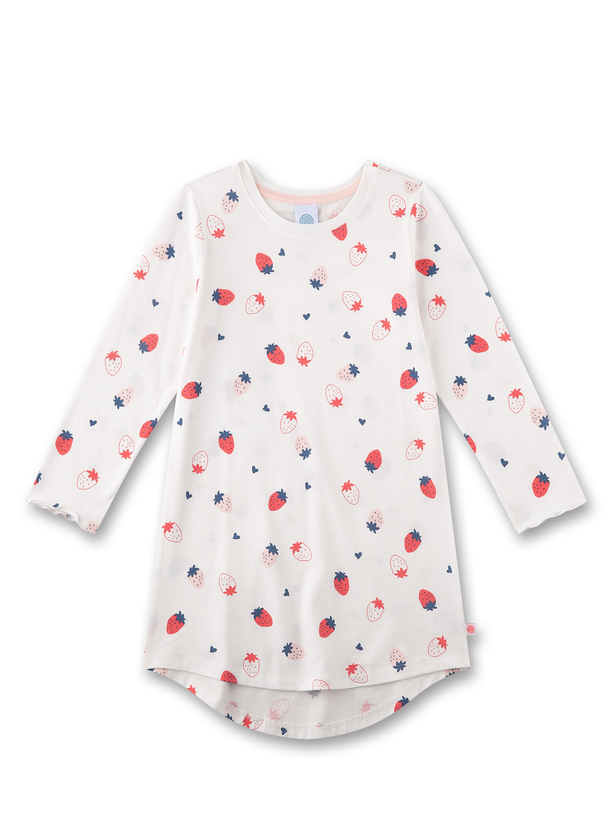 Mädchen-Nachthemd beige Erdbeere