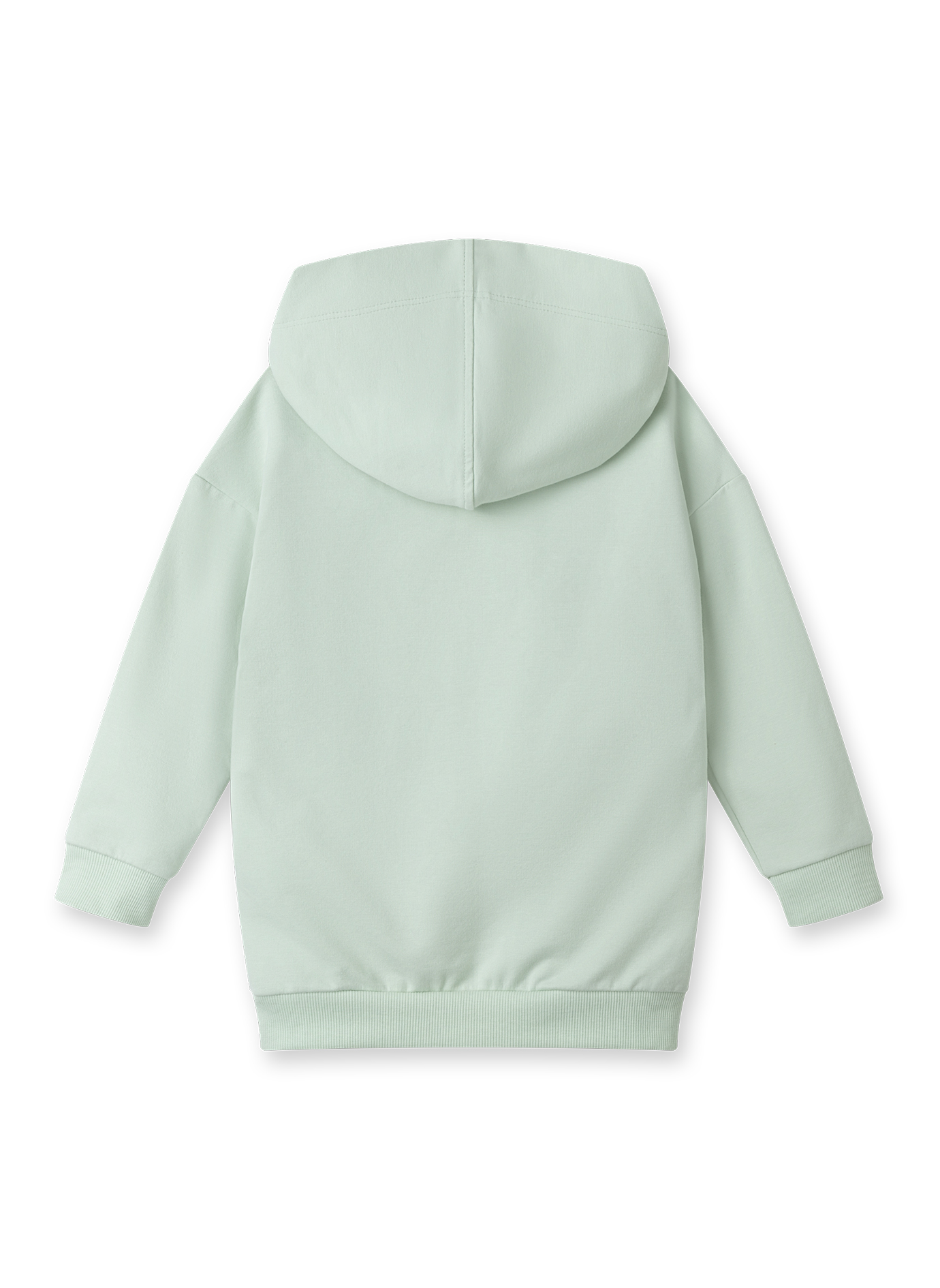 Jungen-Sweatshirt Grün mit Kapuze 