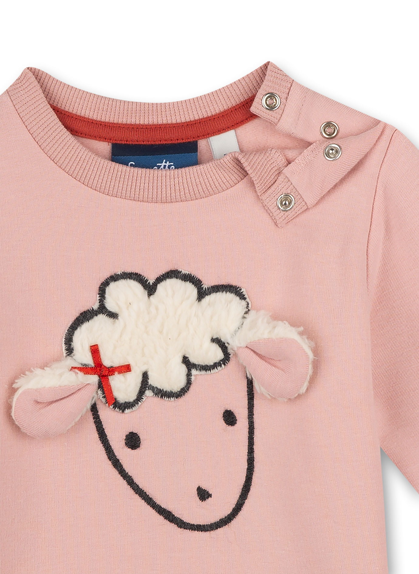 Mädchen-Sweatshirt Rosa Cheeky Lamb