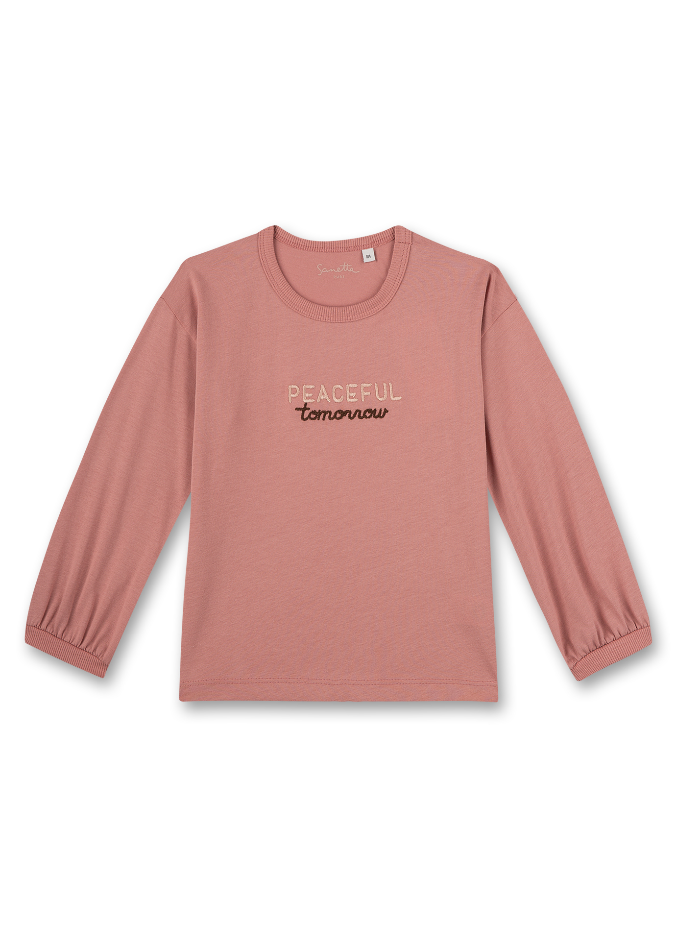 Mädchen-Shirt langarm Rosa