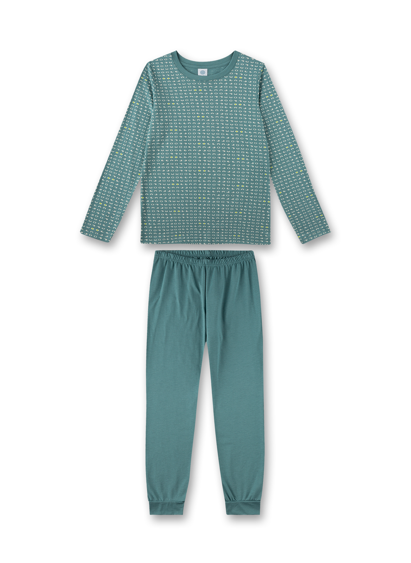 Mädchen-Schlafanzug lang blau