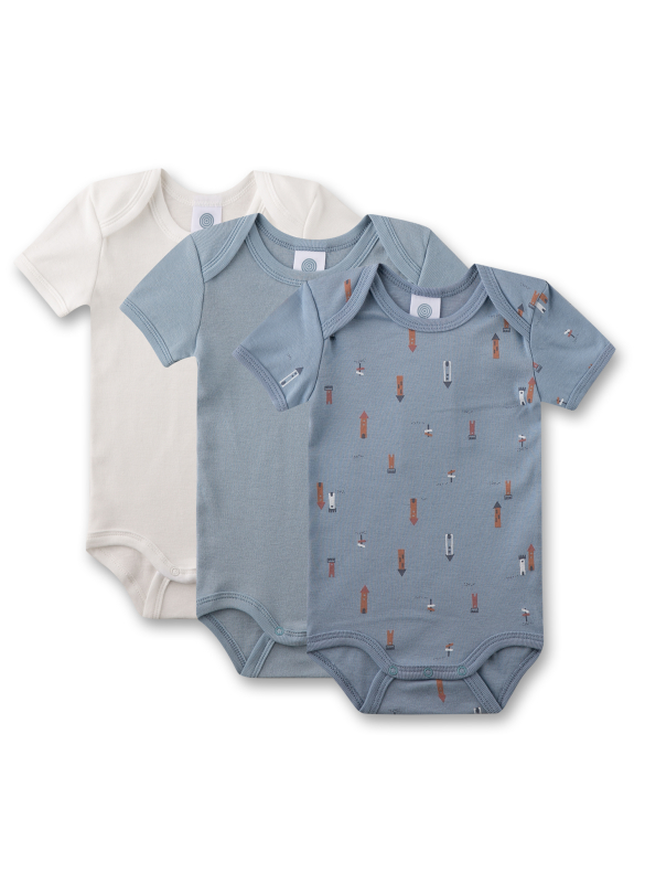 Sanetta Baby-Bodies Langarm Doppelpack - Super Weiche Bio-Baumwolle Für Zarte Babyhaut!