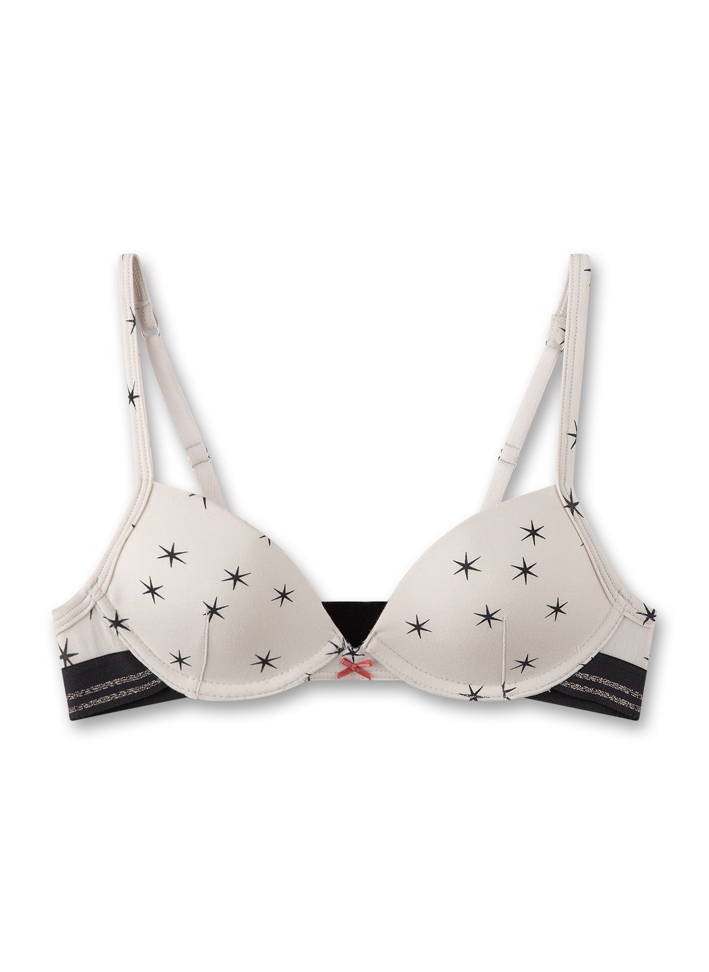 Sanetta Mädchen Bustier – Grauer Sport-BH Aus Baumwolle, Super Bequem